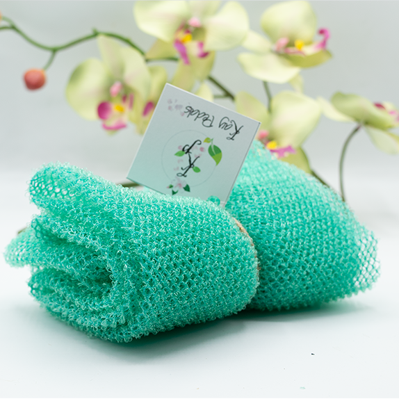 Kay Pedals Mesh Sponge Exfoliating Back Scrub Long Shower Net Sponge