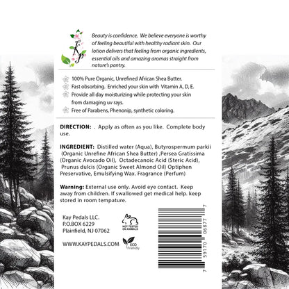 Timber Spring Body Lotion | Organic Body Cream | Shea Butter Lotion | Scented Lotion | Almond Body Lotion