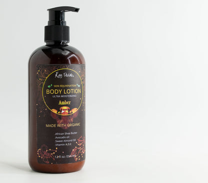 Amber Stone Body Lotion | Organic Body Cream | Shea Butter Lotion | Scented Lotion | Almond Body Lotion | Fragrance Lotion