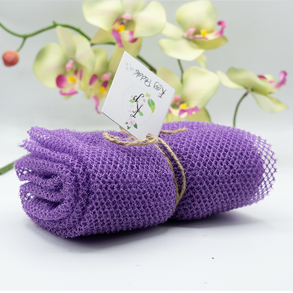 Kay Pedals  Mesh Sponge Exfoliating Back Scrub Long Shower Net Sponge